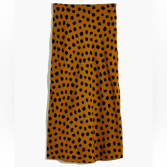 Madewell ‘Midi Slip Skirt’ in Painted Spots/Leopard - Picture 6 of 7